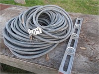 Roll of heavy cable wire