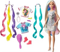 Barbie Fantasy Hair Doll & Accessories, Long Color