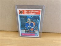 1982-83 Wayne Gretzky Record Breaker Hockey Card