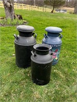 3 Milk Cans