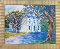 Kathleen Rice 15.5x19.6 Pastel "Shadow House"