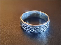 STERLING Spinner/Anxiety CELTIC KNOTWORK RING