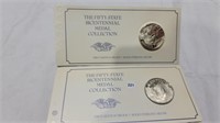 2 sterling silver proof coins