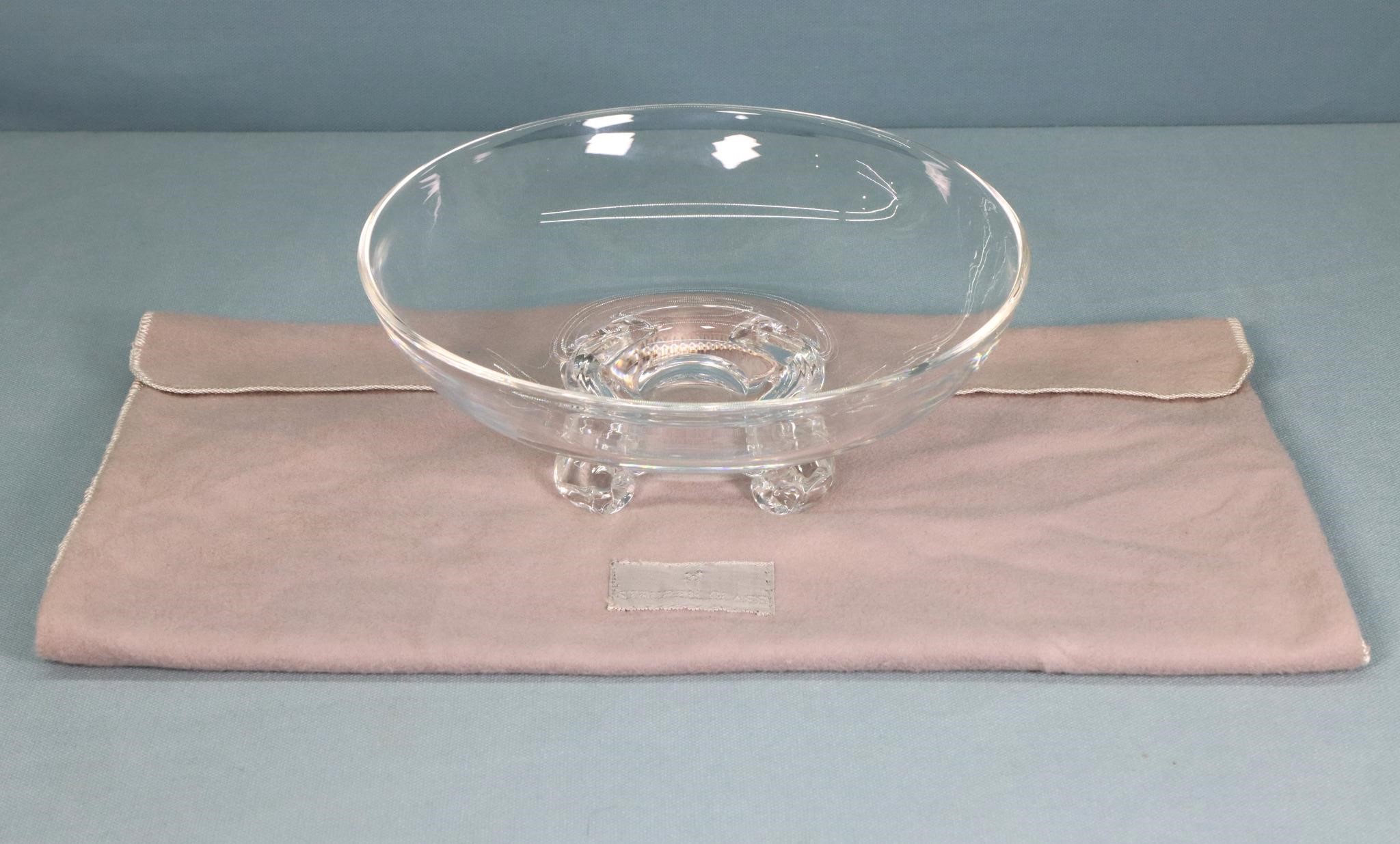 Steuben Glass 7 1/2" Footed Bowl