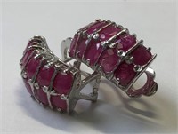 $400. St. Sil. Ruby Earrings