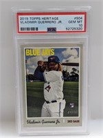 2019 Topps Heritage Vladimir Guerrero RC PSA 10