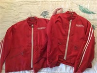 TWO RED HONDA JACKETS