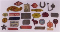 27 tin tobacco tags, cool collection, Peachy Plug