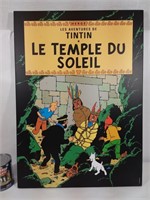 Grande affiche Tintin Le temple du soleil
