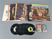 Lot Of Beatles Records, Albums, 45's, Tapes
