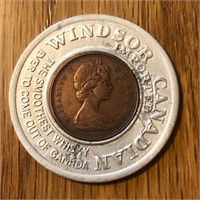 Windsor Canadian Whiskey Lucky Penny Token