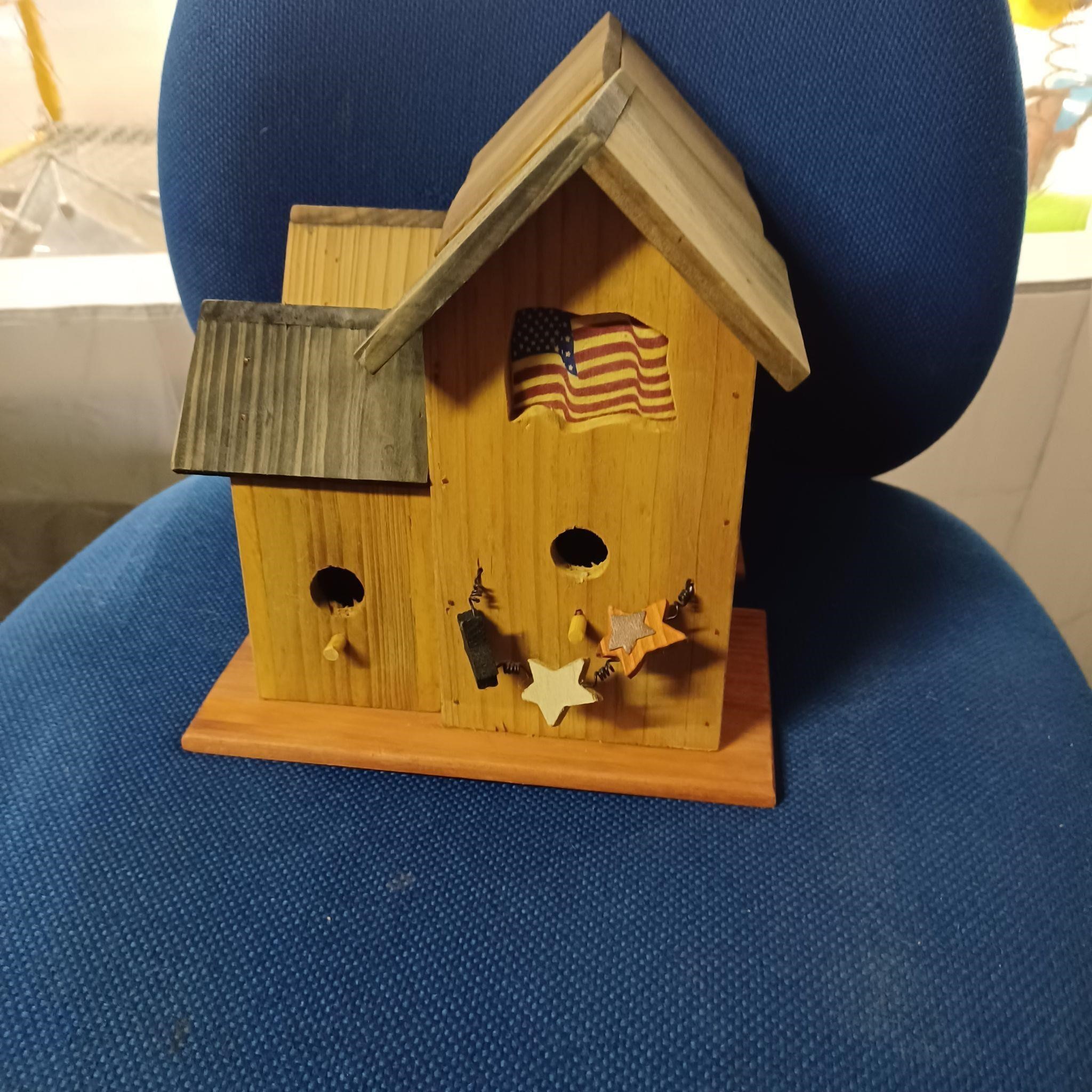 Wooden Bird House Decor
