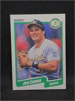 1990 Fleer #3 Jose Canseco Baseball Card