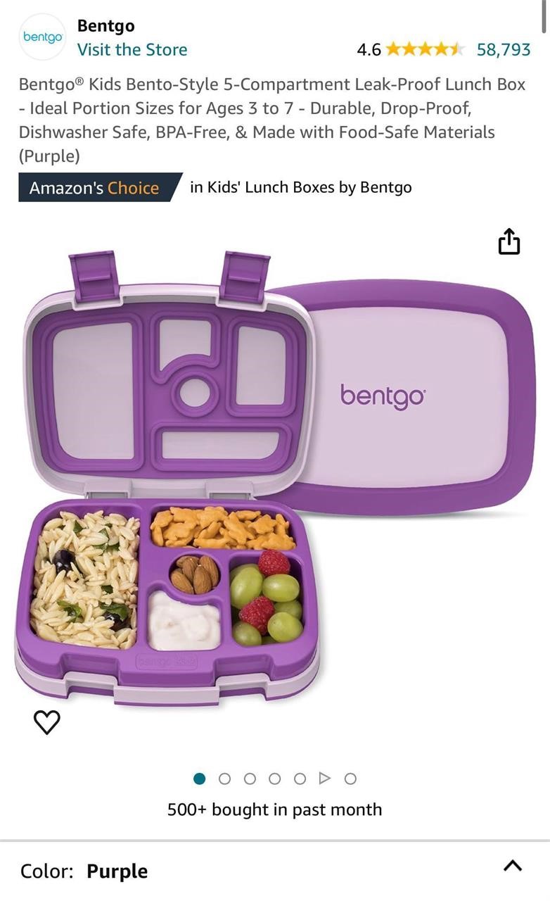 Bentgo® Kids 5-Compartment Leak-Proof Lunch Box