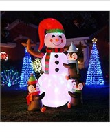(New) QBOMB Christmas Inflatable 6 Foot Snowman