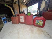 4 small gas cans