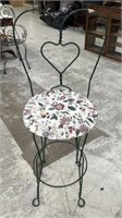 Heart Metal Bar Stool