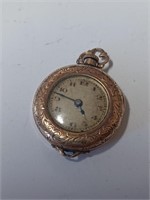 Vtg. Goldtone Watch Face in Pocket Watch Style