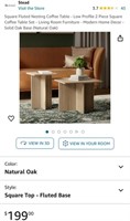 NESTING COFFEE TABLES (OPEN BOX, NEW)