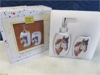 New Horse SoapDispenser~Tumbler Set $49 3of4