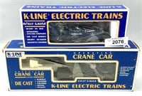K-Line ‘91 TTOS Boom & Crane Train Cars.