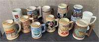 MIXED LOT BEER STEINS