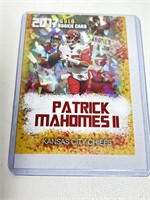 Patrick Mahomes 2017 Rookie Gems Gold Rookie Card