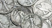 Mixed Date: Walking Liberty Silver Half Dollar