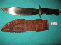 Cervantes de Oaxaca Bowie Knife with Sheath…13”,