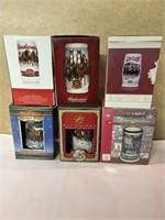 (6) BEER STEIN LOT - ALL IN BOXES