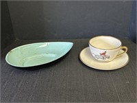 Equestrian Andover Cup & Saucer & Pottery dish