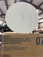 12 Scott coreless jumbo toilet paper rolls