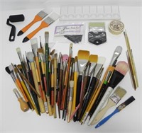 ASSTD PAINTING SUPPLIES-BRUSHES, CLEANER ETC