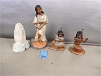 3 Southwest Decor Pieces & Lefton Praying Hands
