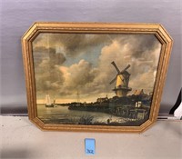 Old Art Framed of Windmill