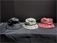 (3) Fashion Bucket Hats