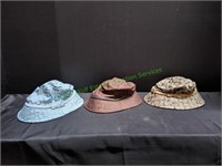 (3) Fashion Bucket Hats