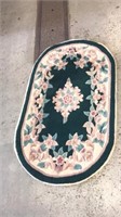 28x54 oval wool rug