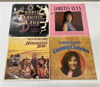 Group of Vintage Classic Country Record Albums