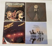 Group of Classic Rock Record Albums