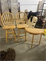 Barstools and end table