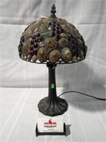 SEASHELL DECORATED CAST LAMP 16"