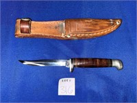 CASE XX M3F KNIFE W/ LEATHER SHEATH