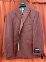 NEW  Stacey Adams burgundy suit with pants. 52R