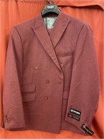 NEW  Stacey Adams burgundy suit with pants. 54R