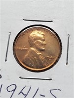 Better Grade 1941-S Wheat Penny Cleaned