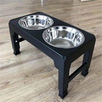 Elevated Raised Dog Pet Feeder Bowl Stainless Stee