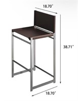 Autmoon Gray High Chair Bar Stool Leather $180