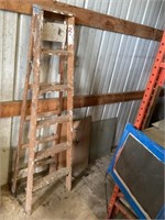 Wooden six-foot ladder