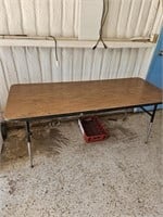 6ft Wooden Folding Table